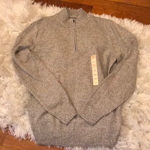 NWT!! 3/4 zip sweater